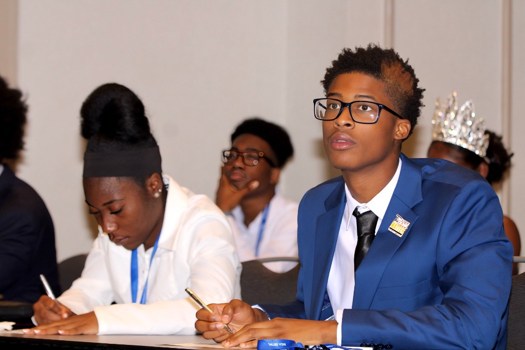 Students taking notes during a Foundation session